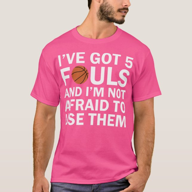 T-shirt Joueur de basket amusant - Boucles 5 trous (Devant)