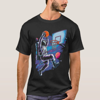 T-shirt Joueur de Basket Astronaute Astronomie Astrologie
