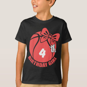 T-shirt Joueur de basket-ball 4e anniversaire