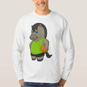 T-shirt Joueur de basket-ball à cheval