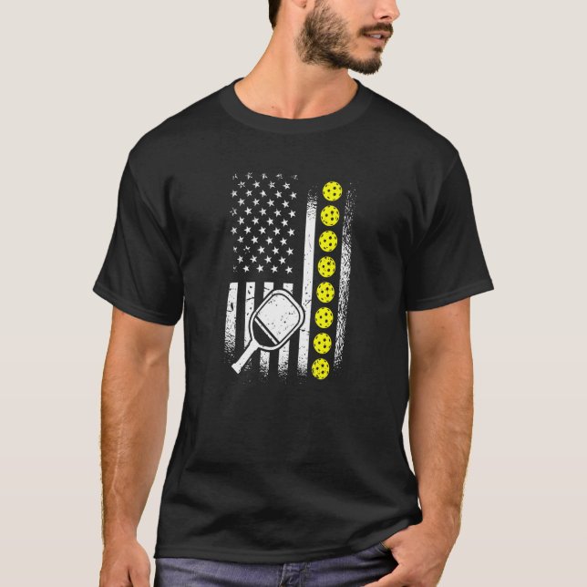 T-shirt Joueur de basket-ball américain patriotique (Devant)