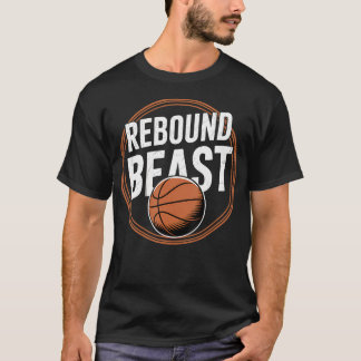 T-shirt Joueur de basket-ball compétitif Rebound Beast -