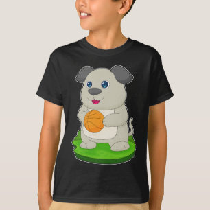 T-shirt Joueur de basket-ball de chien