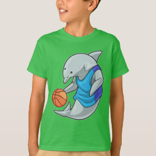 T-shirt Joueur de basket-ball de dauphin
