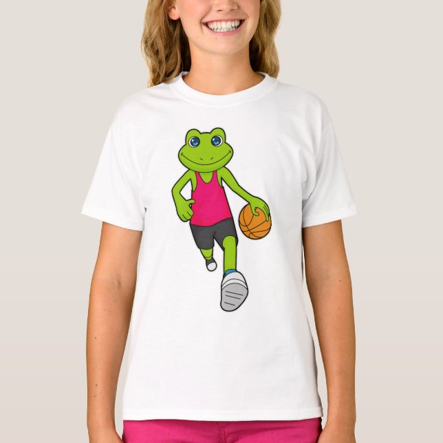 T-shirt Joueur de basket-ball de grenouille (Devant)