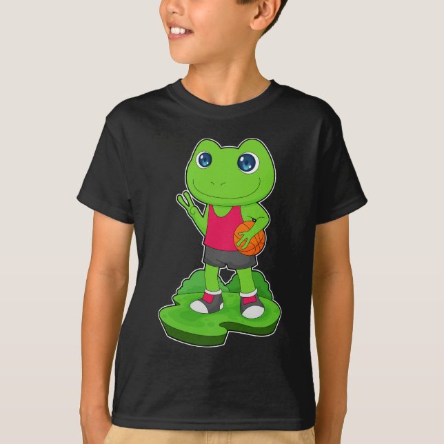 T-shirt Joueur de basket-ball de grenouille (Devant)