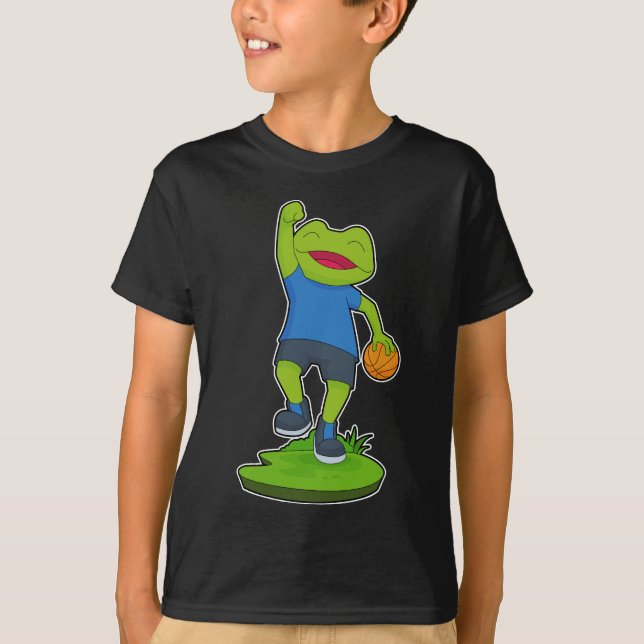 T-shirt Joueur de basket-ball de grenouille (Devant)