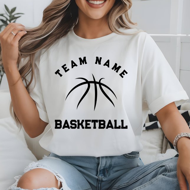 T-shirt Joueur de basket-ball de l'équipe Sport de basket- (Créateur téléchargé)