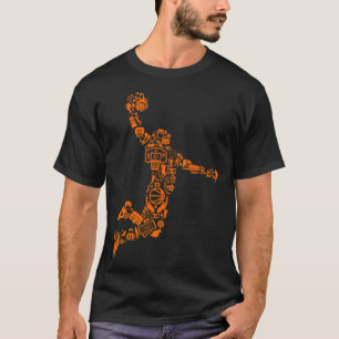 T-shirt Joueur de basket-ball Dunk Basketball de basketbal