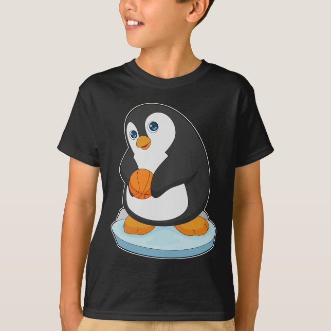 T-shirt Joueur de basket-ball en pingouin (Devant)