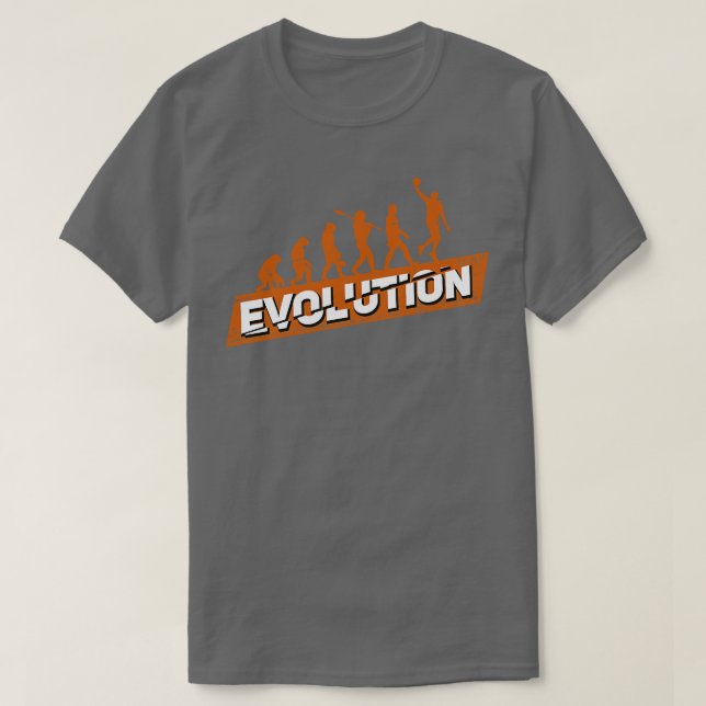 T-shirt Joueur de basket-ball Évolution Cadeau (Design devant)