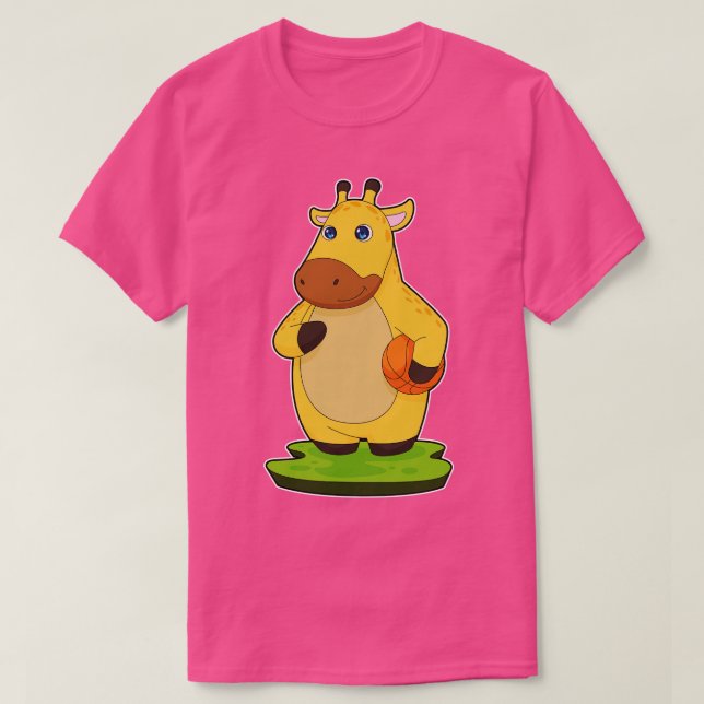 T-shirt Joueur de basket-ball Giraffe (Design devant)