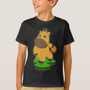 T-shirt Joueur de basket-ball Giraffe