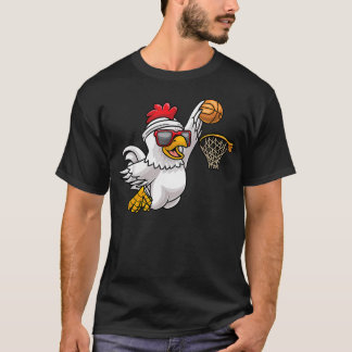 T-shirt Joueur de basket-ball jouant au poulet