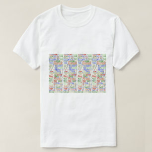 T-shirt Joueur de basket-ball masculin sport graphique mul