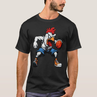 T-shirt Joueur de basket-ball poulet