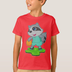 T-shirt Joueur de basket-ball Racoon
