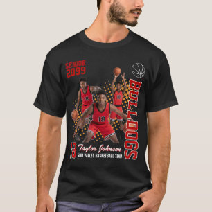 T-shirt Joueur de basket-ball senior Collage de photos per