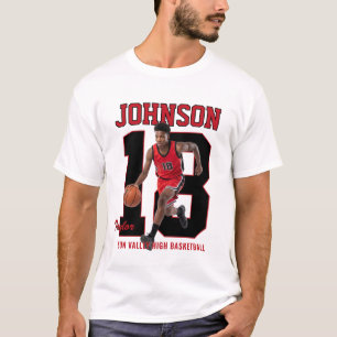 T-shirt Joueur de Basket-ball Senior Numéro Photo Personna