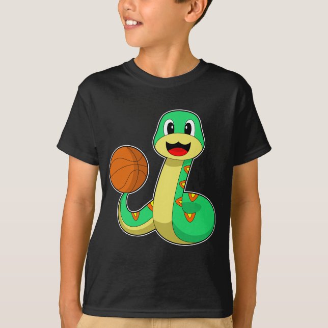 T-shirt Joueur de basket-ball serpent (Devant)