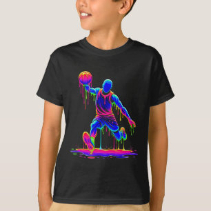 T-shirt Joueur de basket Crème glacée qui coule en fondant