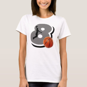T-shirt Joueur de basket du numéro 8