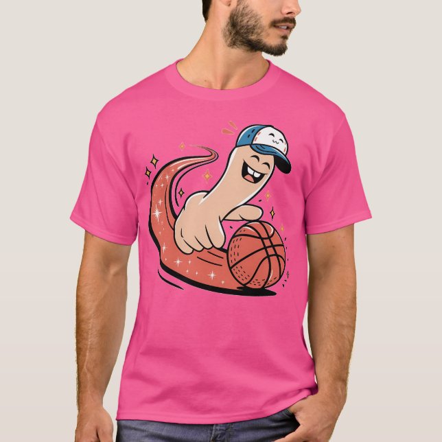 T-shirt Joueur De Basketball Mignonne Pour Louveur De Bask (Devant)