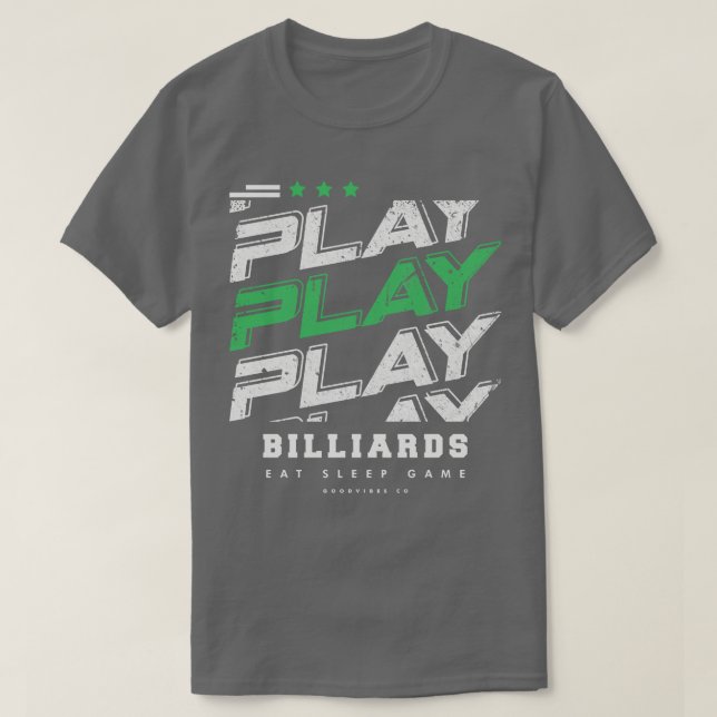 T-shirt Joueur de billard (Design devant)
