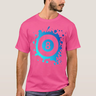 T-shirt Joueur de billard américain Eight Ball Simple Pool
