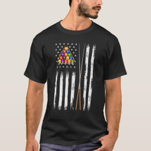 T-shirt Joueur de billard américain vintage Joueur de bill