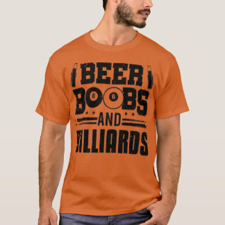 T-shirt Joueur De Billard De Billard Et De Bières