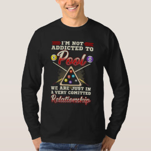 T-shirt Joueur de billard mâle 8 billard de tir piscine