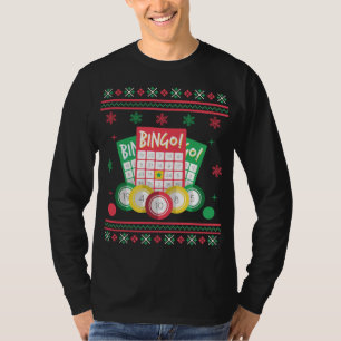T-shirt Joueur de bingo Sucre de Noël laid