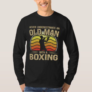 T-shirt Joueur de boxe Hommes Femmes Ne sous-estimez jamai