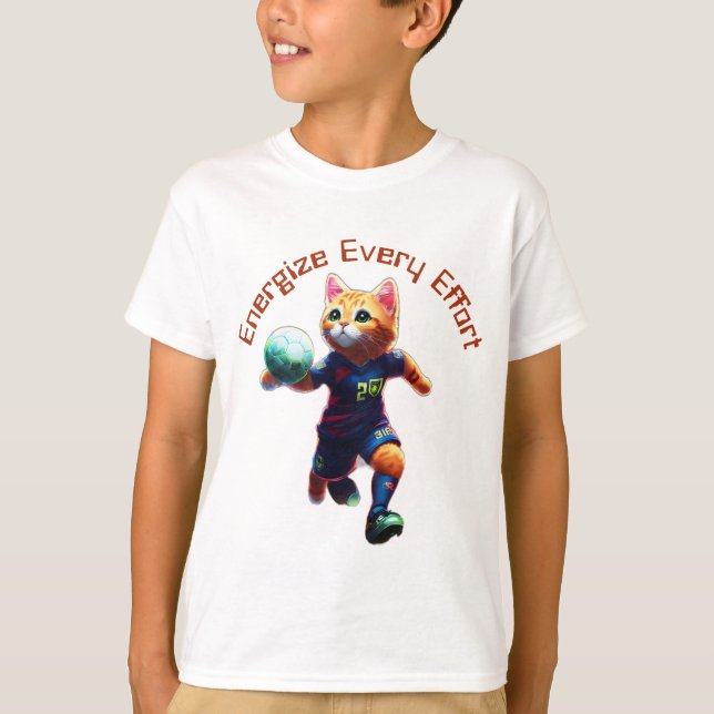T-shirt Joueur de Chat Cyberpunk Cute (Devant)