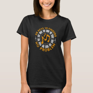 T-shirt Joueur de clavier de piano Orchestre Musique Piano