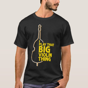 T-shirt Joueur de contrebasse génial jazz musique musicien