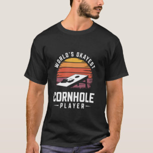 T-shirt Joueur de Cornhole Moyennement Bon Hommes Femmes E