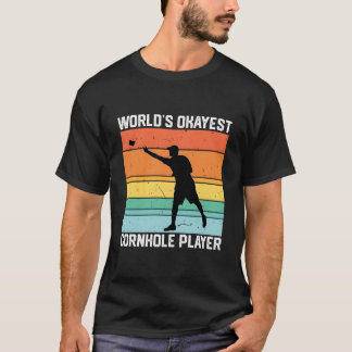 T-shirt Joueur de Cornhole Moyennement Doué du Monde