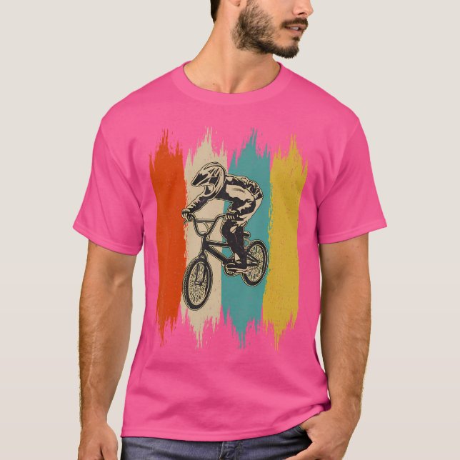 T-shirt Joueur De Course Bmx Sports (Devant)