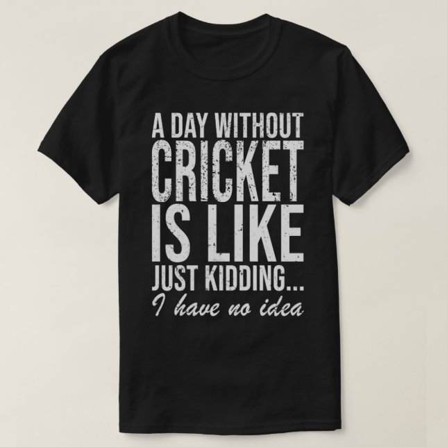 T-shirt Joueur de cricket Dire un cadeau (Design devant)