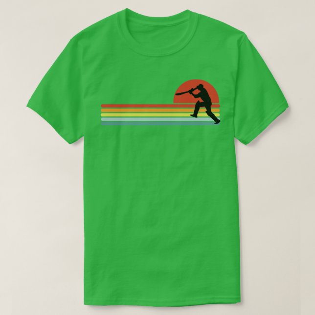 T-shirt Joueur de cricket rétro (Design devant)