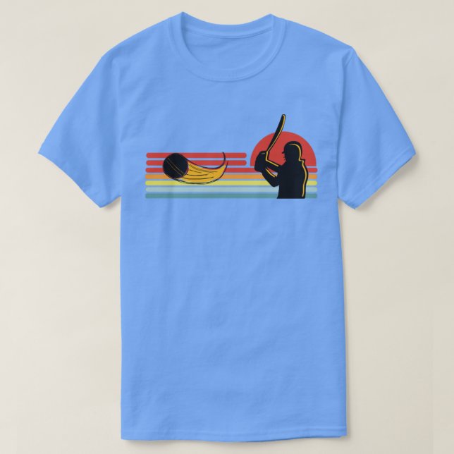 T-shirt Joueur de cricket rétro1 (Design devant)