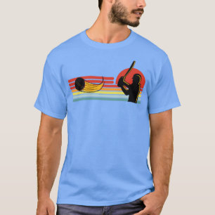 T-shirt Joueur de cricket rétro1