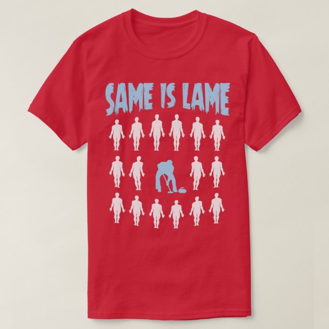 T-shirt Joueur de curling cadeau La même est la responsabi (Design devant)