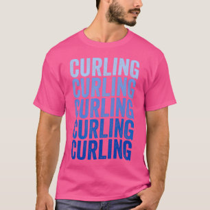 T-shirt Joueur De Curling Échecs Sur Glace