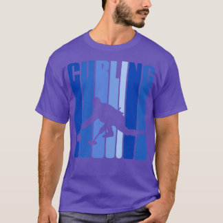 T-shirt Joueur De Curling Échecs Sur Glace 1