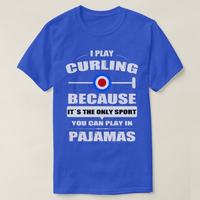 T-shirt Joueur de curling Sports d'hiver Curler de curling (Design devant)