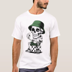 T-shirt Joueur de Dés Squelette Cool – Style Streetwear