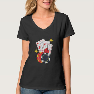 T-shirt Joueur de design de donateur de casino